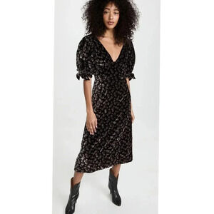 Sea New York Valerie Tie Back Midi Dress